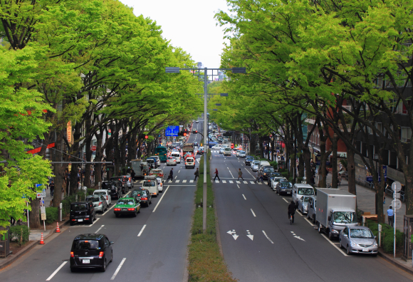 Boulevard i Tokyo