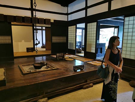 Insidan av ett traditionellt japanskt hus.